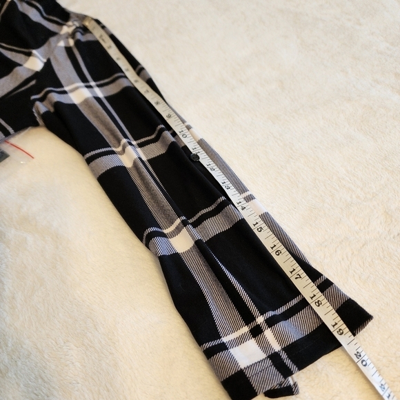 Justify Buffalo Flaid Flannel 3/4 Sleeve Button Down Shirt Dress Women's Small - Picture 12 of 12